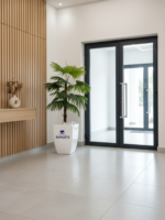 Artificial Fan Palm 150cm–165cm in Belly Fiberglass Vase | Luxury Indoor Palm Nigeria - Image 2