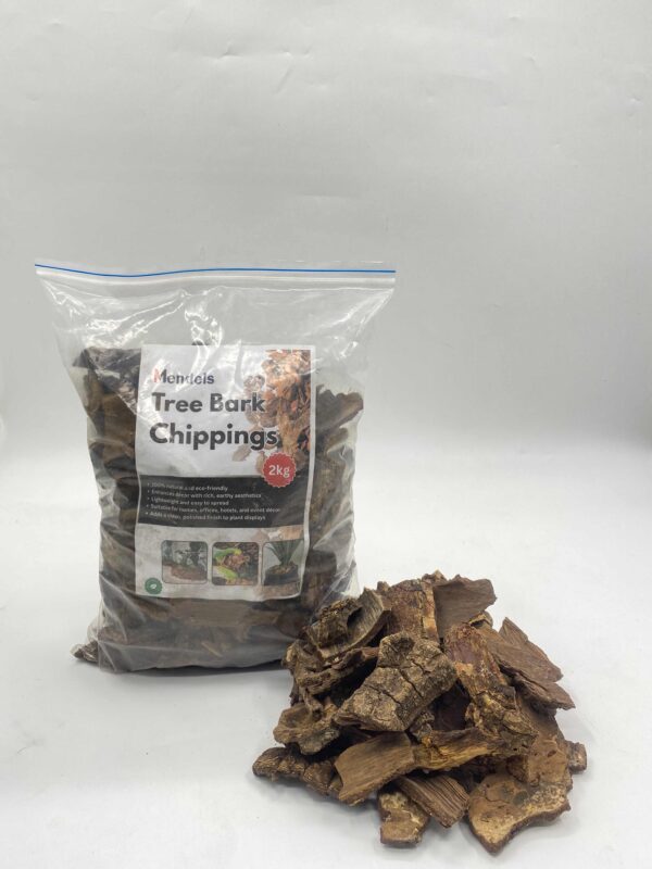 Tree Bark Chippings 2kg – Natural Decorative Mulch for Indoor & Outdoor Plants
