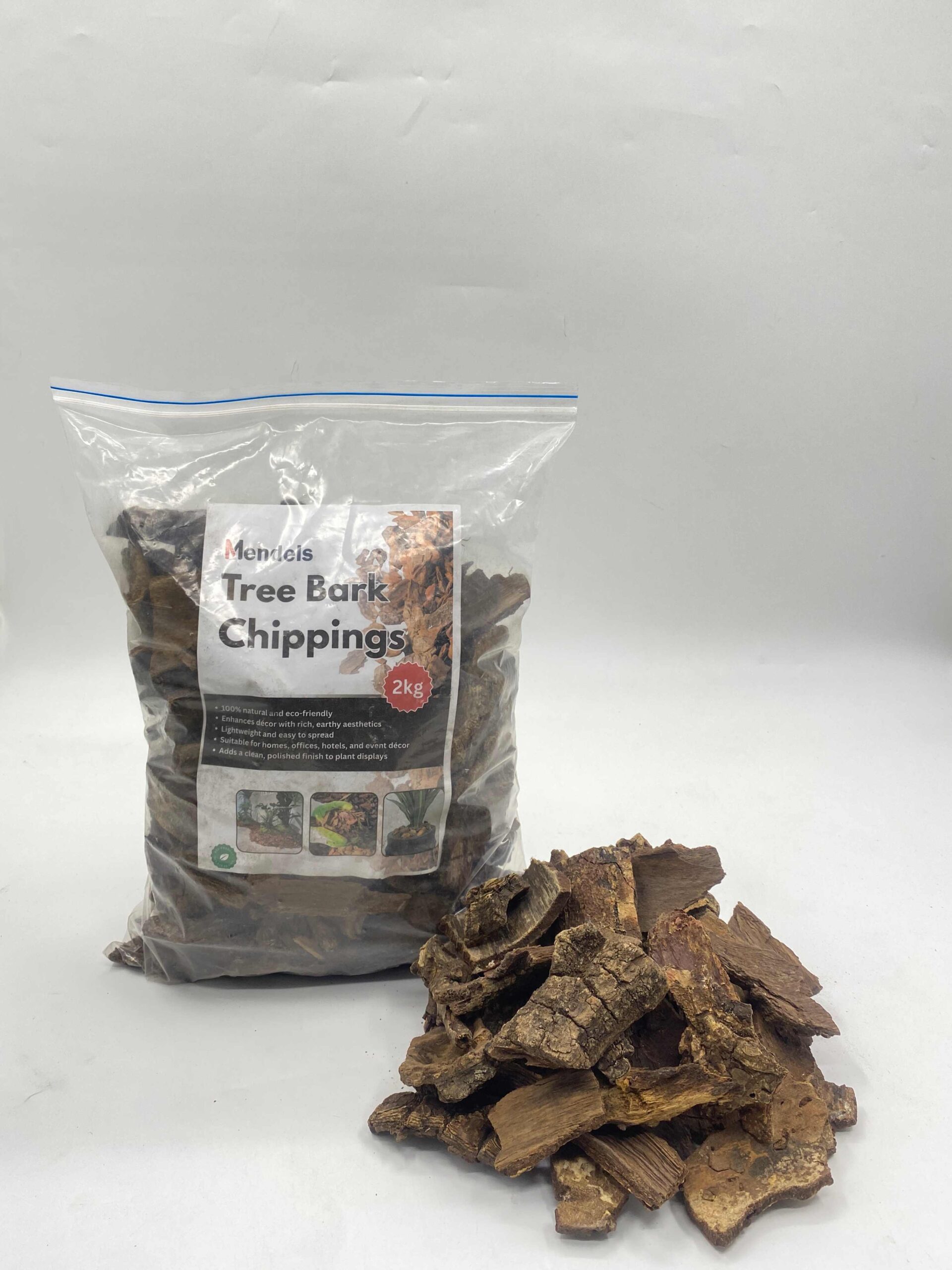 TreeBarkChippings Tree Bark Chippings 2kg – Natural Decorative Mulch for Indoor & Outdoor Plants - Image 1