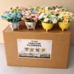 Mendels Tabletop Flowers 36 Pieces – Premium Artificial Table Flowers for Elegant Home and Event Decor