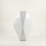 65cm Diamond Fiberglass Vase – Luxury Decorative Tall Fiberglass Planter for Modern Spaces