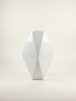 65cm Diamond Fiberglass Vase – Luxury Decorative Tall Fiberglass Planter for Modern Spaces