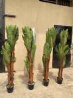 Artificial Three Stems Sheath Palm Tree Plants - 160cm - Image 3