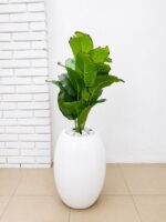 Artificial Mini Plants in Fiberglass Vase 95cm with White Pebble Stones | Modern Indoor Décor Nigeria - Image 11