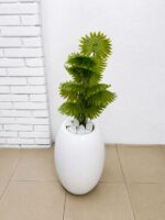 Artificial Mini Plants in Fiberglass Vase 95cm with White Pebble Stones | Modern Indoor Décor Nigeria - Image 18