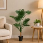 Artificial Fan Palm 120cm | Elegant Decorative Indoor Palm Plant Nigeria