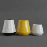 Mendels Deluxe fiber Flower Planters, Pots, Vases
