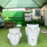 Mendels linear face Fiber pot/Pots/Vases - Image 2