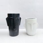 Mendels linear face Fiber pot/Pots/Vases