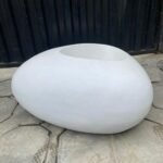 Pebble Pot fiber Flower Pot/planter/Vase for Interior & Exterior Design | Height:30cm