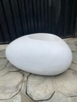 Pebble Pot fiber Flower Pot/planter/Vase for Interior & Exterior Design | Height:30cm