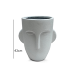 43cm Linear Face fiber flower Pot/Vase/Planter for Indoor/Outdoor