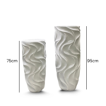 Wave fiber Flower Pots – Stylish and Customizable Planters - Image 2