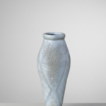 Chic Sereno Vase – 85cm Tall fiber Decorative Vase for Modern Interiors