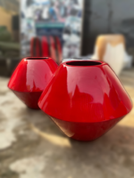 Elegant Onion-Shaped Fiber pot – 45CM Tall, Unique Design - Image 2